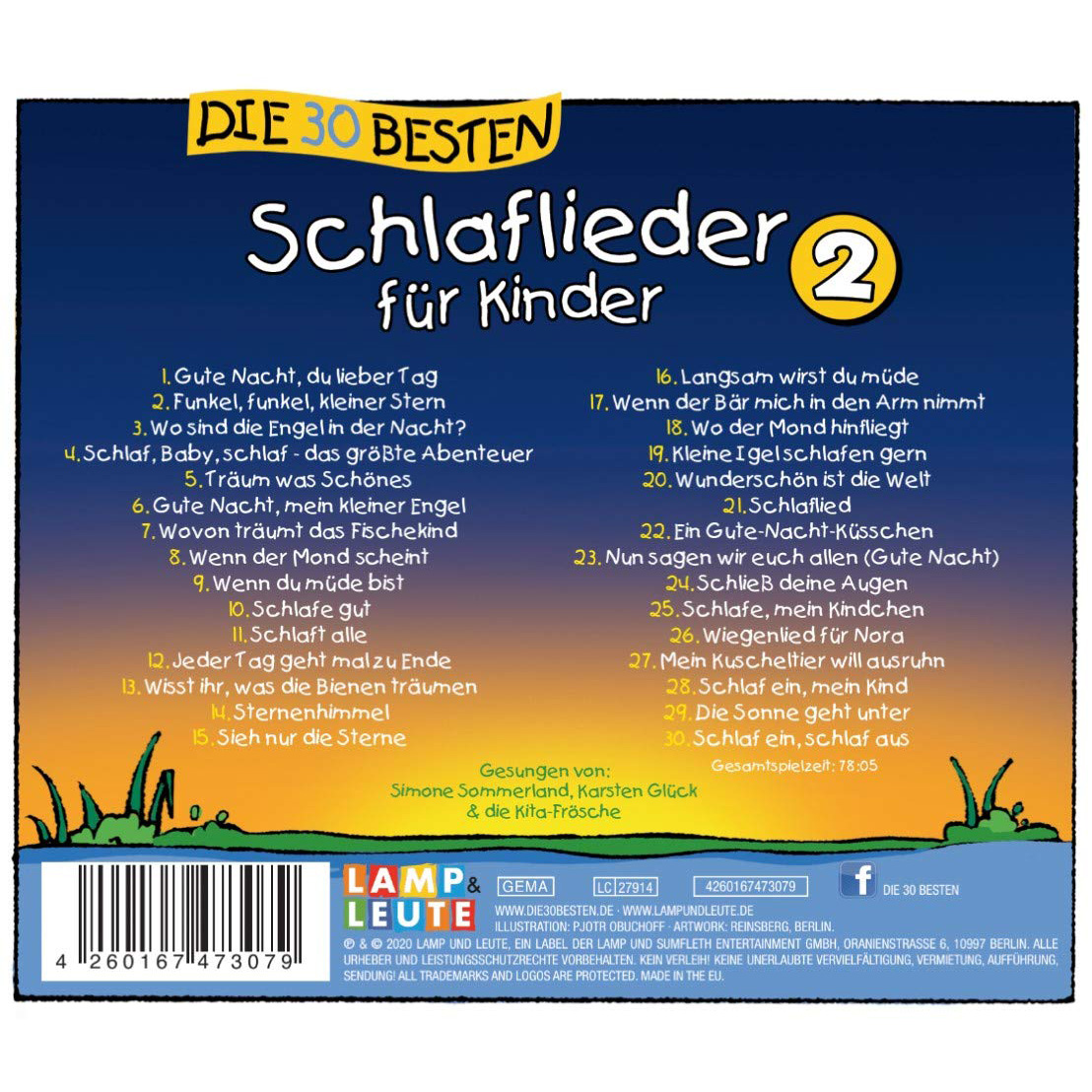 Die 30 besten Schlaflieder für Kinder 2 - CD – Bild 2