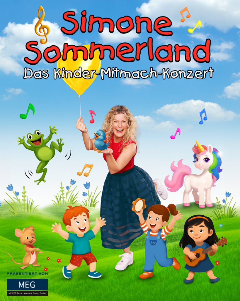 Das Kinder-Mitmach-Simone Sommerland Konzert Banner